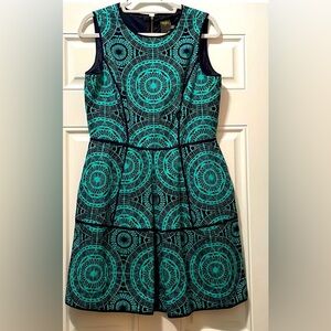☘️- Taylor mini dress. Sleeveless, Teal green and black. Excellent condition